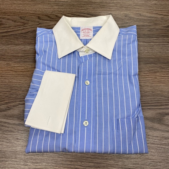 Blue Stripe French Cuff Shirt 